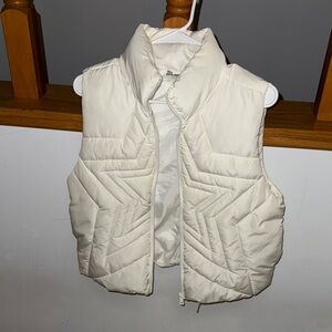 No Boundaries Cream Puffer Vest